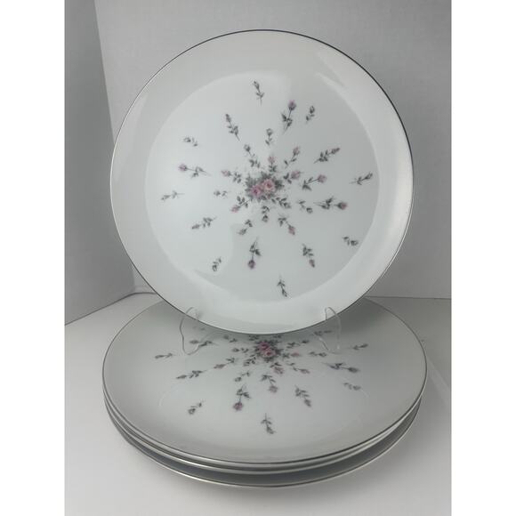 Harmony House China Rosebud Dinner Plate 206657 Set Of 4 - Picture 1 of 4